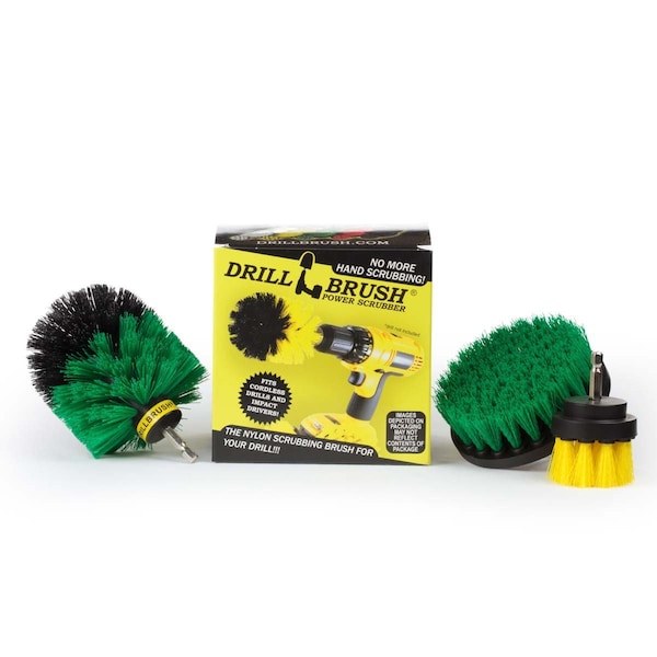 Drill Brush Power Scrubber By Useful Products 5 in W 5 in L Brush, Variety S-G4OY2-QC-DB - main